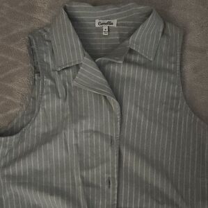 Striped Gray Vest